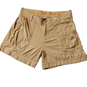 LUCY I Shorts Khaki Stretch Hiking Athletic Small